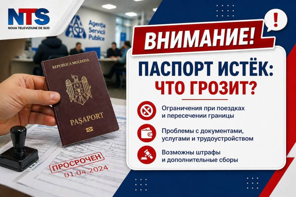 В Молдове истёкший паспорт может привести к ограничениям и штрафам