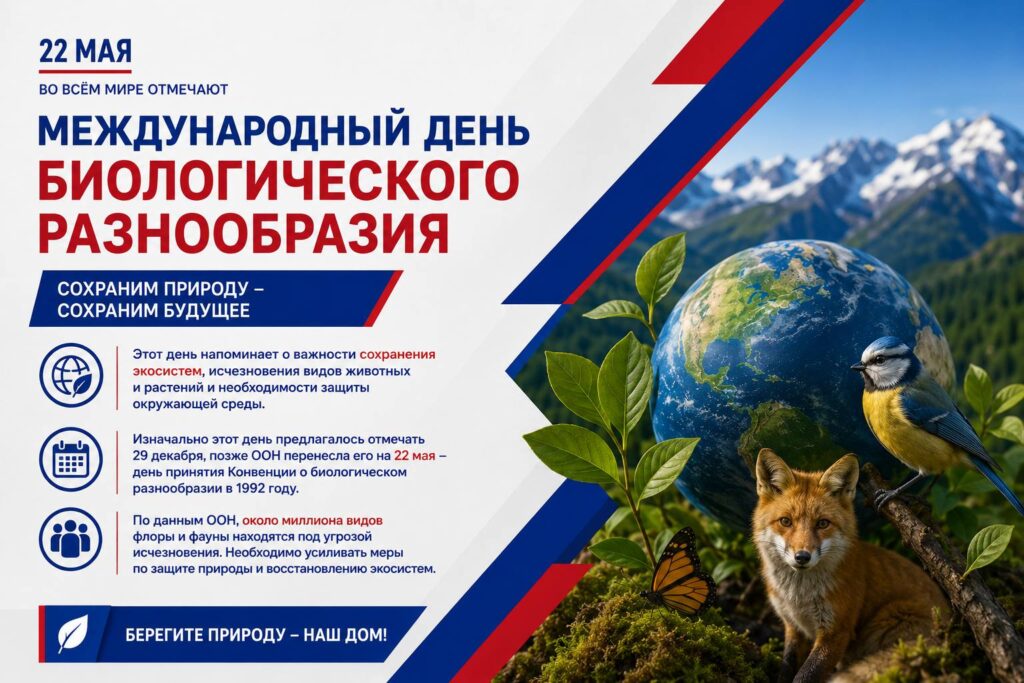 22 мая в мире отмечают Международный день биологического разнообразия