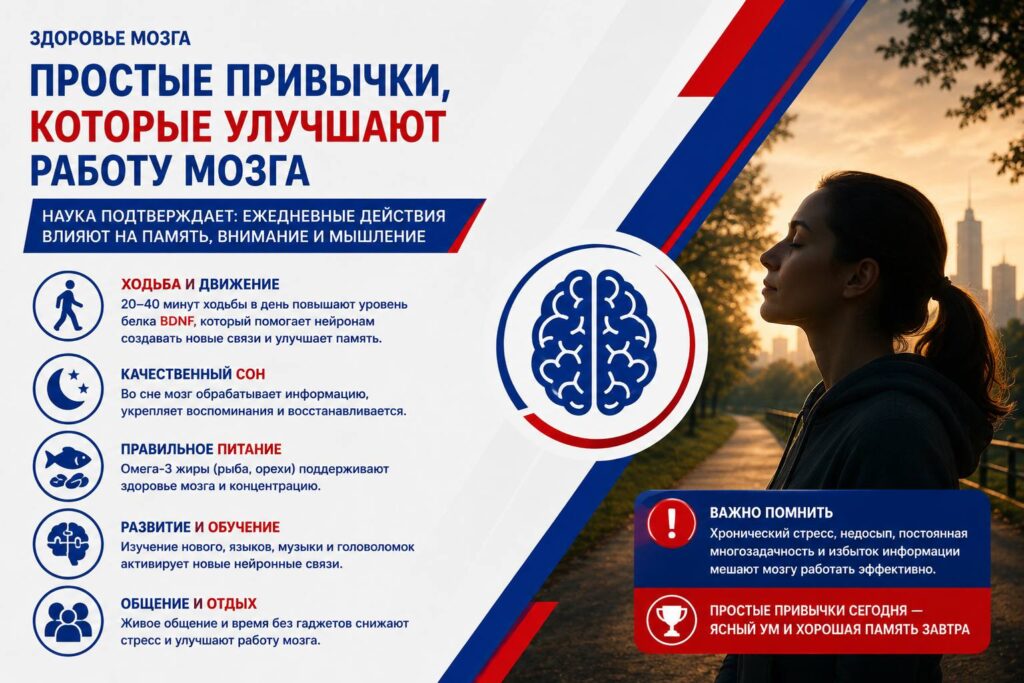 Учёные назвали простую привычку, которая улучшает работу мозга