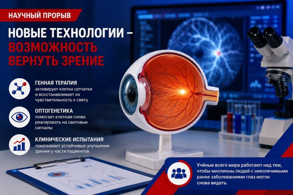 Зрение будущего: учёные добились прорыва в восстановлении сетчатки глаза