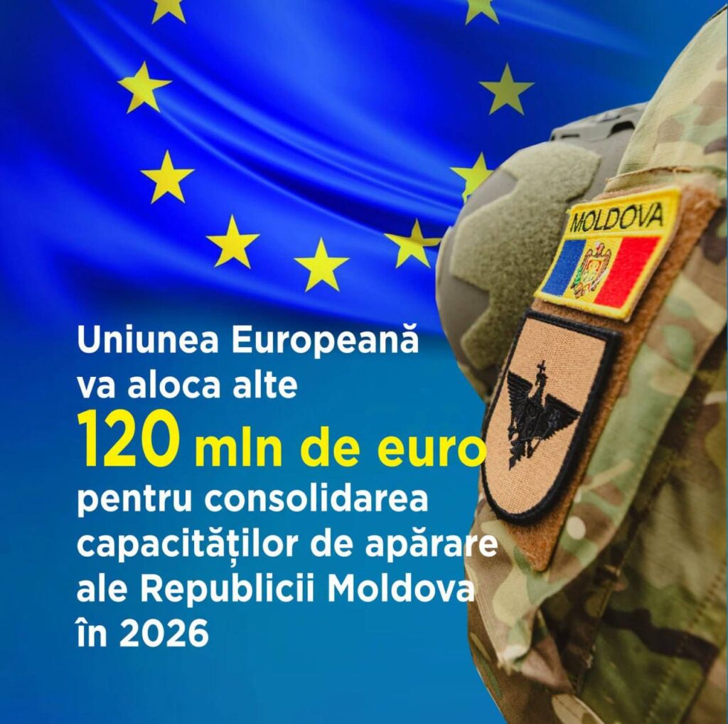 ЕС выделит 120 миллионов евро на укрепление обороноспособности Молдовы в 2026 году