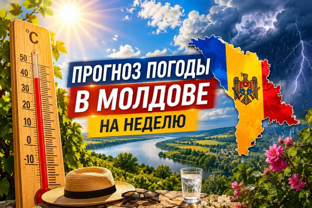 Прогноз погоды в Молдове на неделю: жара, действует «жёлтый» код, местами пройдут дожди