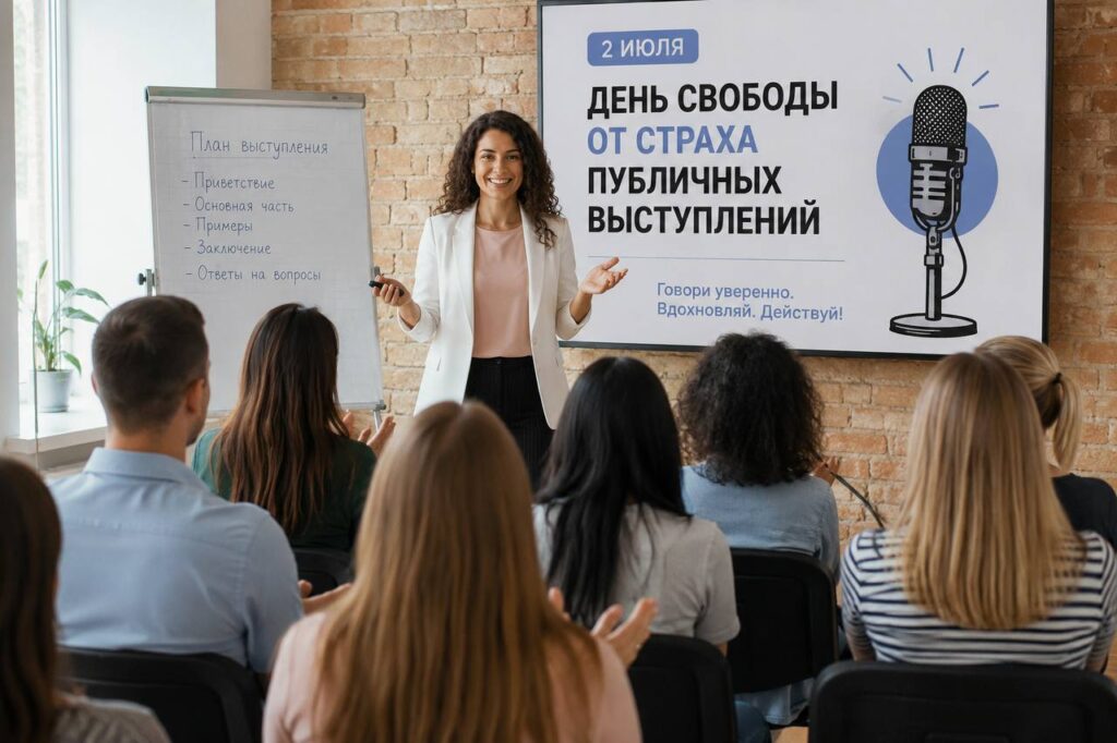 2 июля отмечают День свободы от страха публичных выступлений