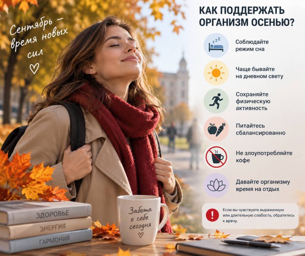 Сентябрь и организм: как легче адаптироваться к осени