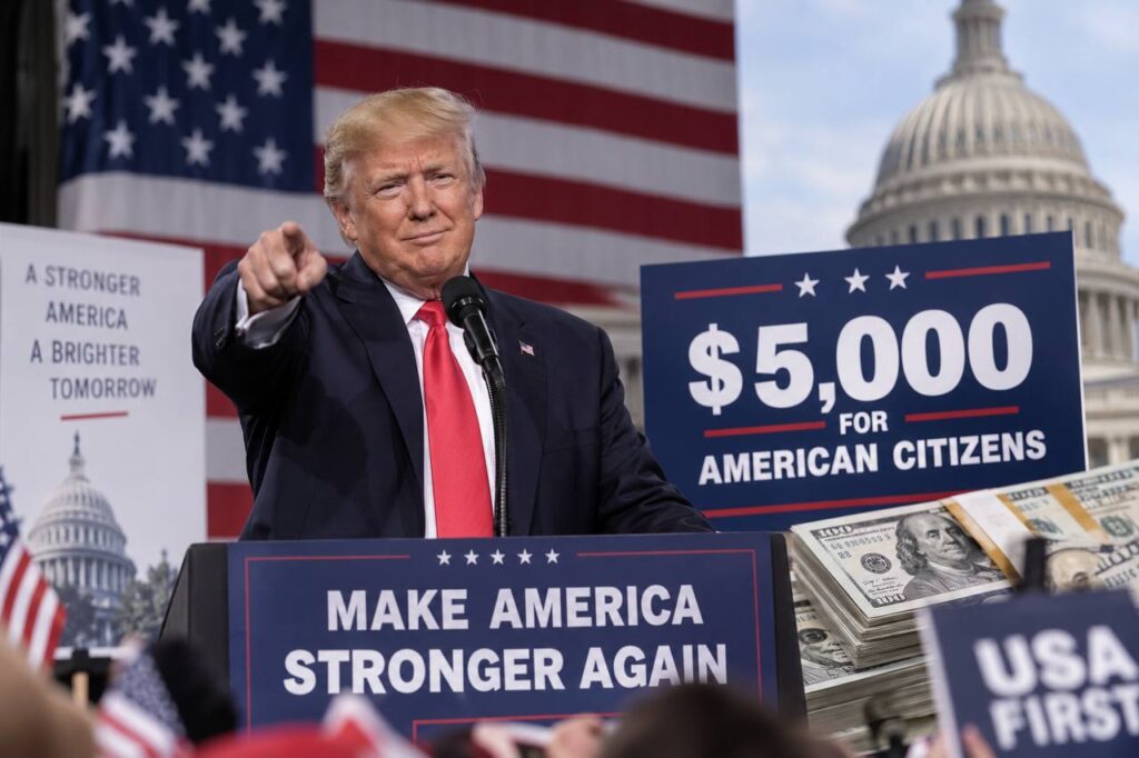 Трамп пообещал выплатить американцам по $5 тысяч в случае победы республиканцев